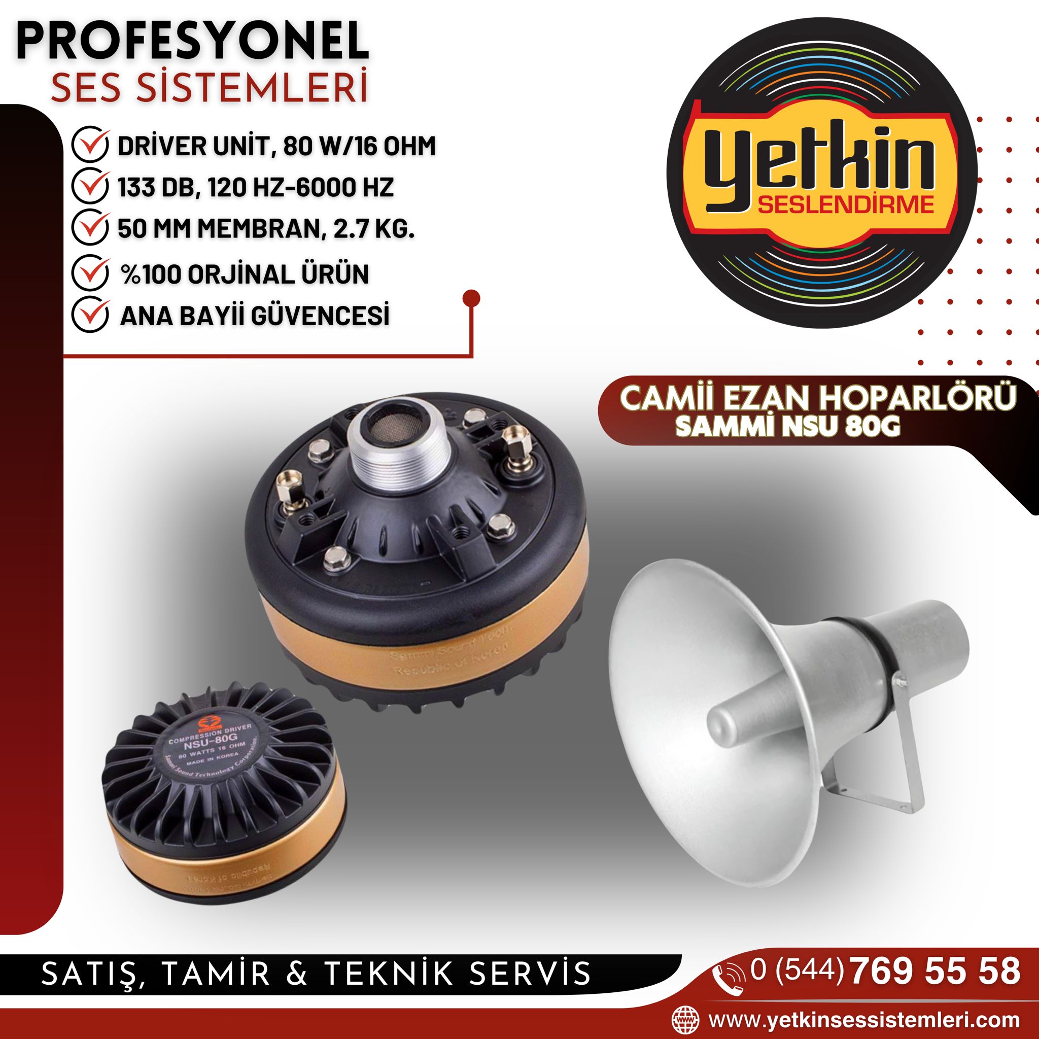 Camii Ezan Hoparlörü Sammi Nsu 80G